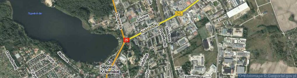Zdjęcie satelitarne Osiedle Słowackiego os.